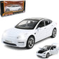 EROCK 1:24 Scale Tesla Model 3 Alloy Car Model Diecast Toy Vehicles for Kids, Tesla car Model,Pull Back Alloy Car with Lights an