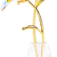 Clear Crystal Lily Flower Figurine With Stems - Handmade Collectible Statue For Decoration Mothers Day Centerpiece Valentines Day Bridal Shower Gift
