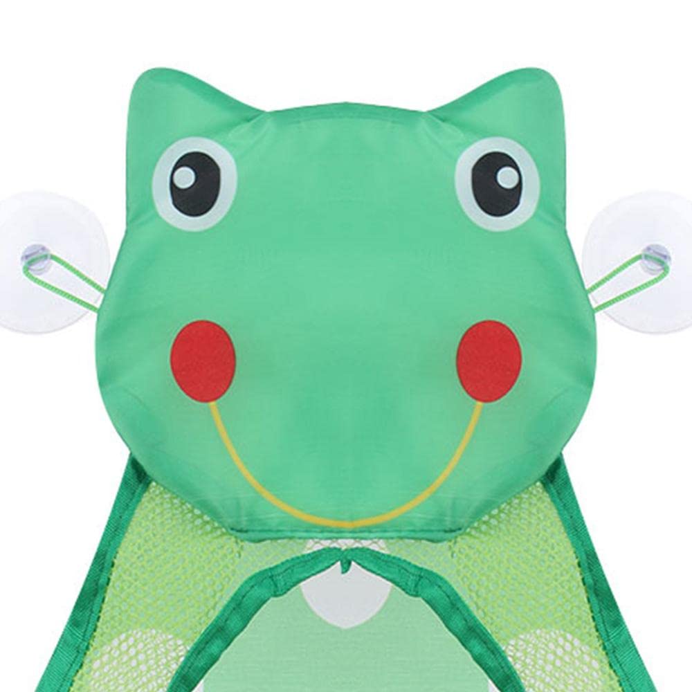 Gofidin Baby Bath Toys Mesh Bag Kids Bathroom Toy Storage Bag Duck Frog Suction Cups Toys Organizer For Kids