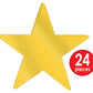 Beistle 24 Piece Gold Metallic Star Cut Outs For Weddings Birthday Parties Classroom Decorations, 12