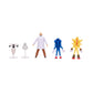 Sonic The Hedgehog 2.5-Inch Action Figures Multi-Pack, Wave 3 - Includes Sonic, Gerald Robotnik, Super S, Buzzbomber & Burrito Drone