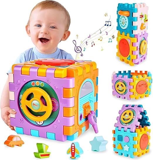Activity Cube For Toddlers Kids Educational Musical Toy For Kids  Early Development Learning Toys