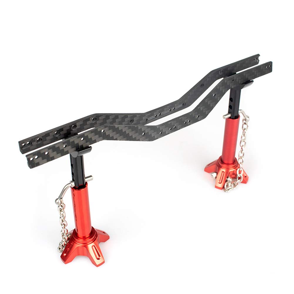 RC-Hub 2Pcs Carbon Fiber SCX24 Frame Rails Left and Right Frame Chassis for 1/24 Axial SCX24 AXI90081 RC Crawler