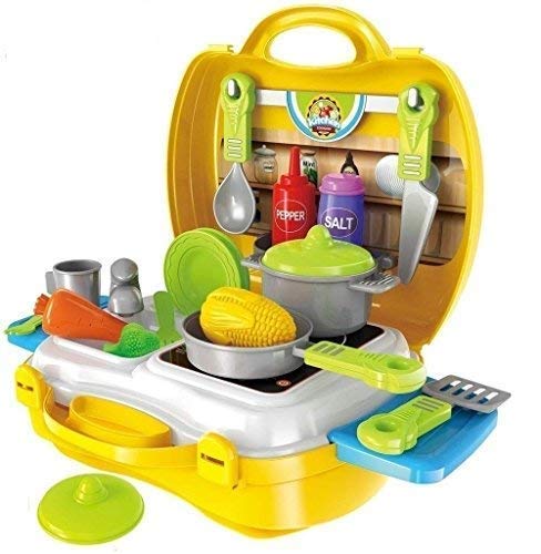 RAHU Kitchen Set, Smoky, Music,Real Water tap, Actually Fell of Kitchen for Your Kids