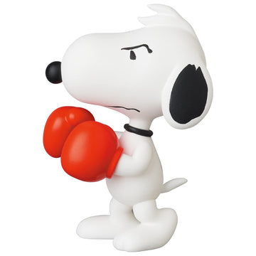 MEDICOM TOY Peanuts Boxing Snoopy Figure UDF Series 13 - Red Plastic, Model JAN228767