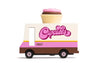 Candylab Toys CANDYCAR Wooden Food Truck Collection - Cupcake Van  enhanced Handcrafted Beech Wood Toy Car