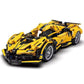 Diy Super Sports Car Building Blocks Set, Pull Back Vehicle Model, Creative Construction Toy Gift For Kids And Collectors