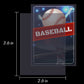 Kitoyz 1000PCS Clear Card Sleeves Top Loaders for Trading Cards, Sports Cards, Football, MTG, Yugioh - Protectors for Collectibles