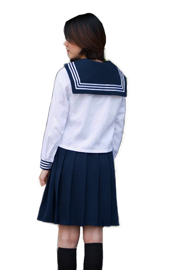 Beautifulfashionlife Girls`S Japan Back To School Uniform Pleated Cosplay Costumes Skirts Dark Blue
