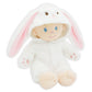 June Garden 12' Sweet Dolly Snowbun - Stuffed Ultra Soft Baby Doll For Birth And Up - Bunny Outfit