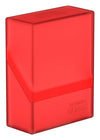 Ultimate Guard Boulder 40+ Classic, Deck Case For 40 Double-Sleeved Tcg Cards, Ruby, Secure & Durable Storage For Trading Card Games, Soft-Touch Finish
