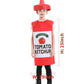 Seasons Mustard Costume Ketchup Cosplay Halloween Costume For Child 4-9 Years (Red Ketchup)