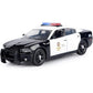 Motormax 1/43 Diecast Model Car - 2011 Charger Pursuit LAPD, Black & White, Metal
