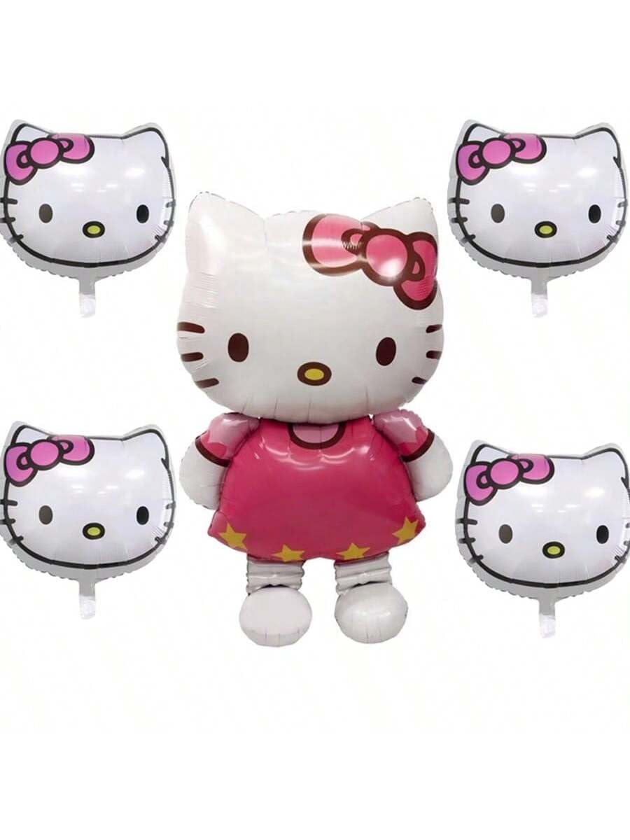 Kitty Balloons for Kitty Birthday Party Girls Birthday Party Balloons,Baby Shower Birthday Party Decorations (white)