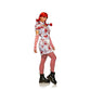 Seeing Red Evil Fast Food Girl Includes Dress, Apron, Gloves, Wig (Medium)