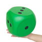 Giant 5.9 Inches Kawaii Foam Dice: A Fun-Filled, Educational Toy for Game Nights and Learning Sessions (Lucky Green)