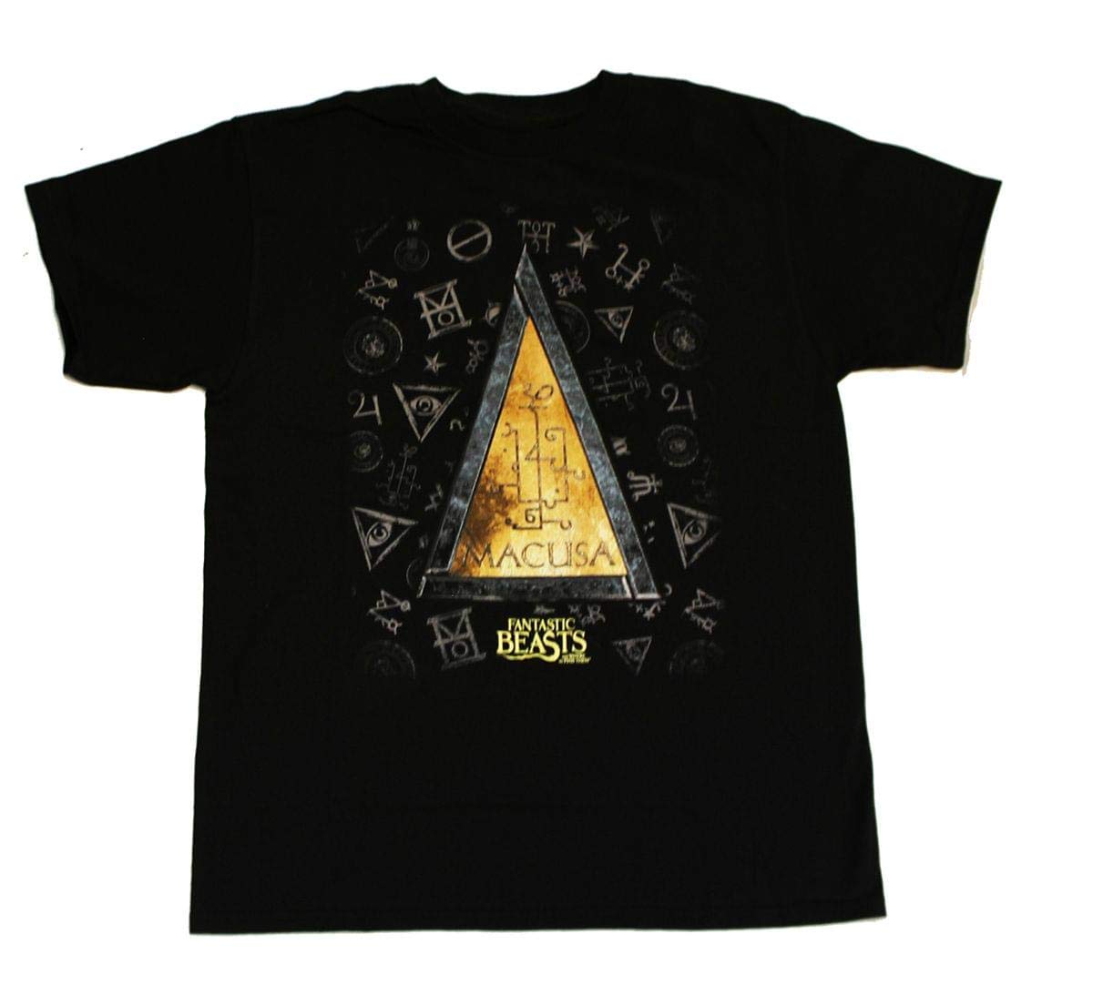Bioworld Fantastic Beasts Youth Black MACUSA T-Shirt: Small