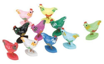 Chh Chicken Markers For Chicken Dominoes – Assorted Colors – Fun And Quality Game Accessories - 10 Pieces