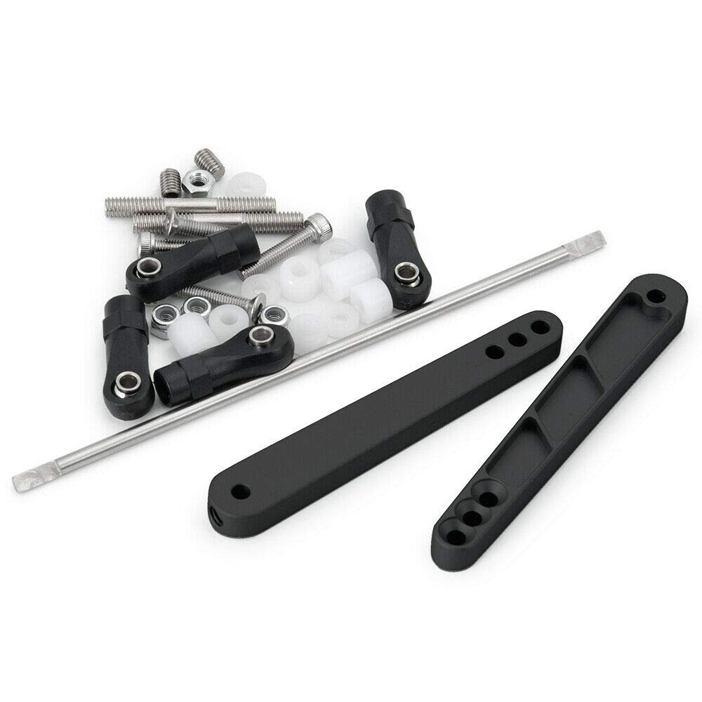 Benedict Harry Alloy Rear Anti-Sway Bar Set for 1/10 RC Axial Wraith RR10 Bombers - Black