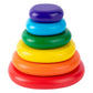 Atorse Wood Stacking Blocks Balancing Stone For Boy And Girl Fine Motor Skill Toy 6Pcs Rainbow