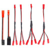 6PCS JST Plug Splitter JST Male Female Y Cable JST Y Parallel Adapter Harness JST to JR Adapter for Traxxas TRX-4 1/10 RC Car Cr