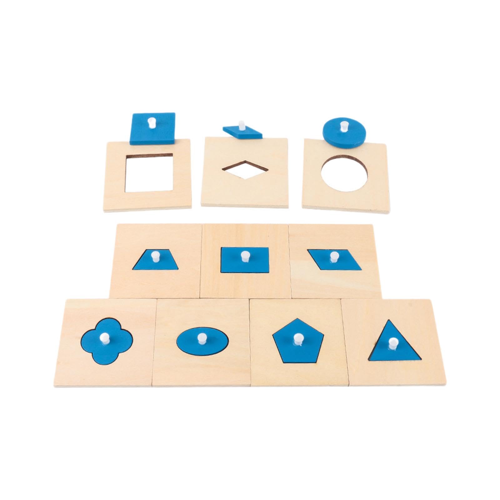 Meadawgs Wooden Geometry Puzzle Sensory Toy Easy Use Fine Motor Skills Montessori Toy|Toys & Hobbies | Educational |Other Educat