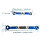 WEISHUJI 7 Pack Front Rear Servo Link,Adjustable Aluminum Turnbuckles/Camber Link with Rod Ends Sets,Machined Metal Front Rear S