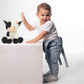 Yukouqian Cow Stuffed Animal Cute Cow Plush Doll Toy 9 Inch For Girls Boys Christmas (Cow Sitting)