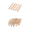 ZOOMELLA 100 Pieces Wooden Number and Symbol Tiles with Wooden Tile Racks Wood Crafts