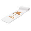 TRC Recreation Sunsation 1.75  Thick Vinyl Coated Foam Swimming Pool Float Mat mature-themed Lounger with Built-In Roll Pillow  White/Bronze Palm