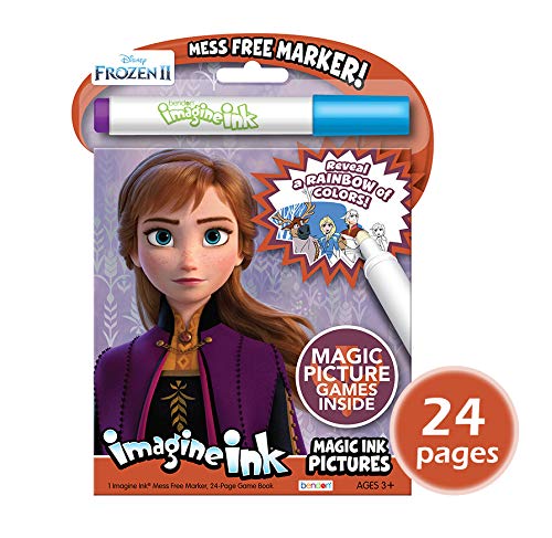 Disney Princess Magic Ink Coloring Book Set - Bundle of 3 Imagine Ink Books for Girls Kids Featuring Disney Princess, Moana, and