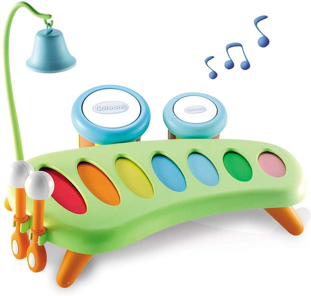 Cosmobaby Large Percussion Instrument Toy Xylophone Knock Piano Rattles Drum Kids Toy