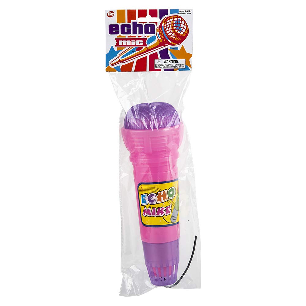 Rhode Island Novelty 10 Inch Echo Microphone, Single Unit, Assorted