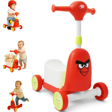 Storio Twitty 3 In 1 Baby Activity Walker Kick Scooter Rideon For Kids | Skating Cycle Style Scooter With Adjustable Handle & Fo