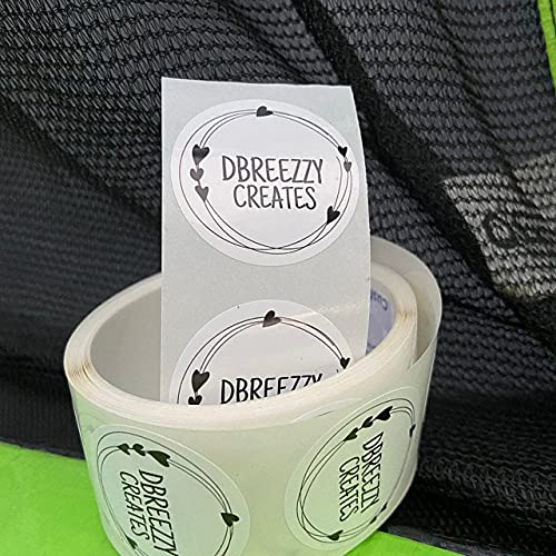 Build Your Own Stickers/Labels - Any Design + Logo- Personalize Your Own Business Stickers- 50+ Roll - Multi Shapes, Sizes, Back