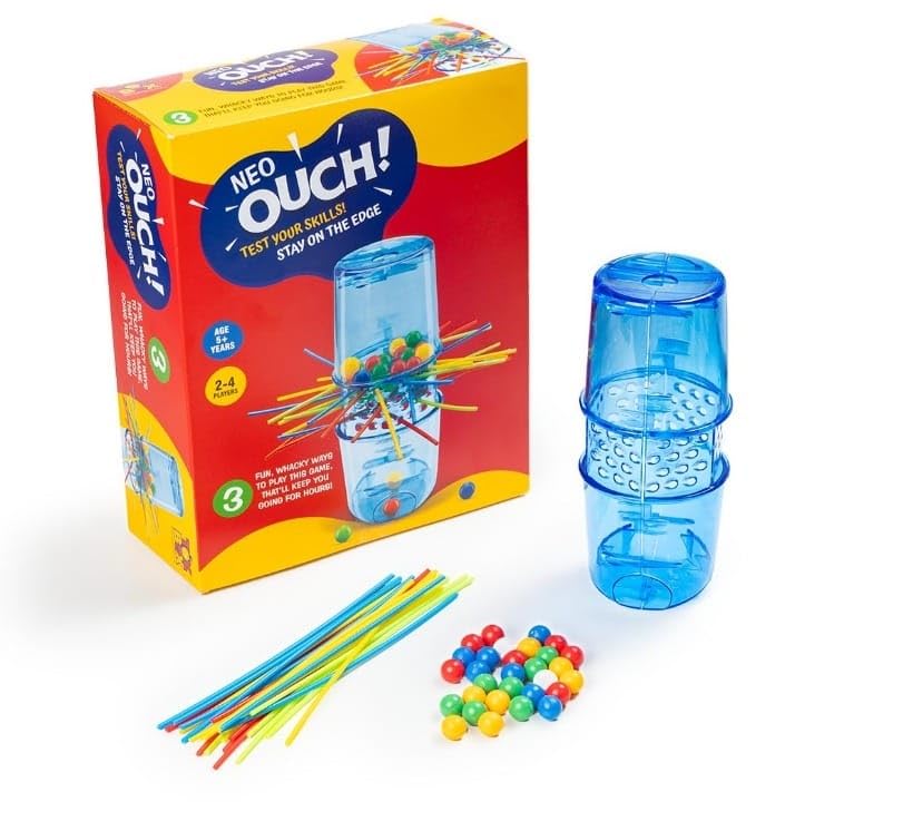 Space Enterprises Colorful Sticks & Marbles Balance Game For Kids | Interactive Family Skill Board Game | Fine Motor & Strategy 