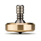 DjuiinoStar enhanced Spinning Top  Brass Collar with Titanium Stem  8-10 Minutes  High Precision EDC Desktop Toy DST-814R