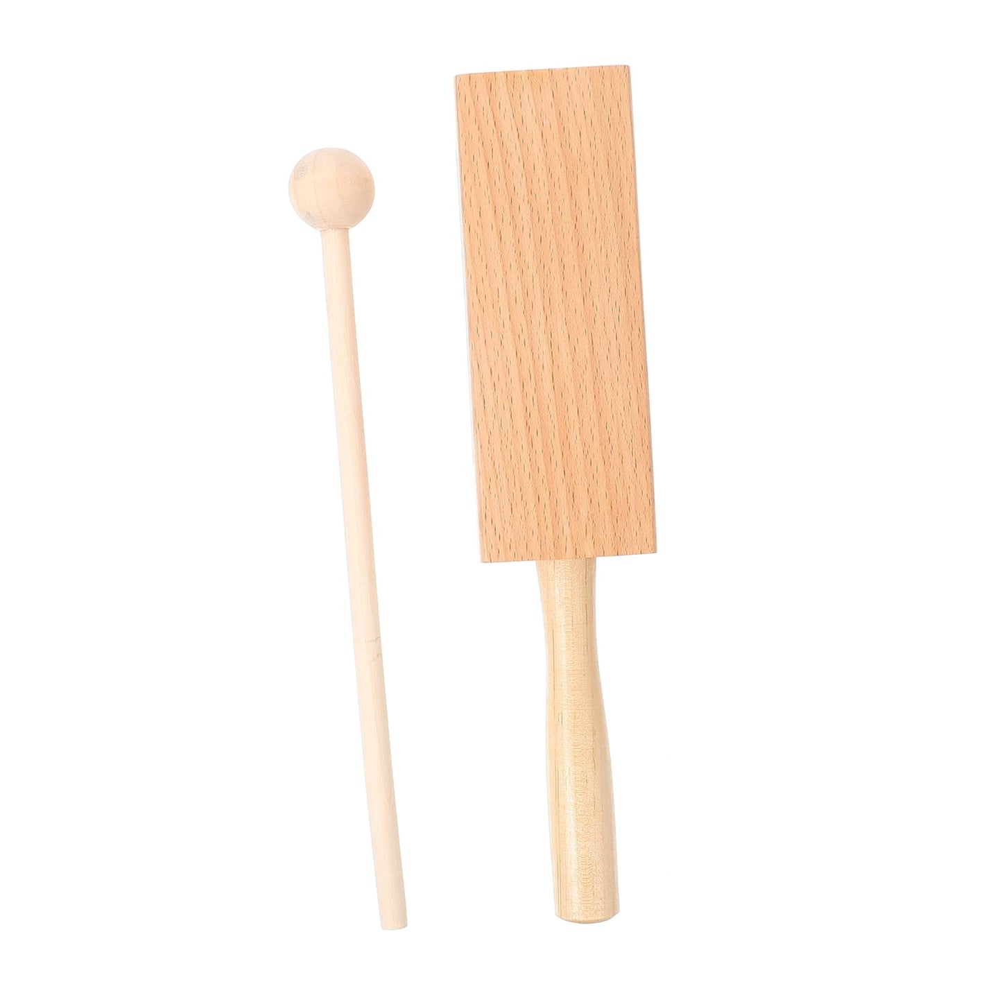 Excluzo Square Clapper With Handle Toddler Instruments Baby Wooden Instruments Recreational Plaything Toodler Toys Preschool Mus