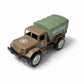 Kafron Military Army Transport Truck Toy | Heavy Duty Plastic Cargo Vehicle With Covered Back | Realistic Army Design Push & Pla
