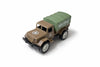 Kafron Military Army Transport Truck Toy | Heavy Duty Plastic Cargo Vehicle With Covered Back | Realistic Army Design Push & Pla