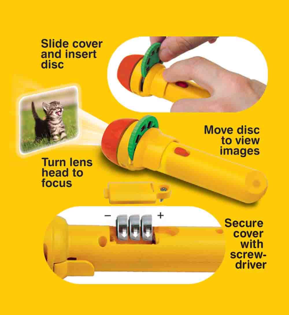 Brainstorm Toys Funny Animals Torch & Projector