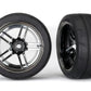 Traxxas Tires And Wheels Assembled ( 1.9' Response Tires) (Extra Wide, Rear) (2)