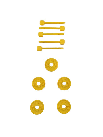Replacement Discs Projectiles Missiles Bullets For Fisher Price Imaginext Dc Super Friends (Yellow 5 Discs 5 Projectiles)
