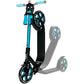 Crazy Skates Foldable Kick Scooter - Kick Scooters For Adults, Teens And Kids With Carrying Strap - Fast Folding, Adjustable Handlebars And Lightweight - London Scooter (Lon) - Teal