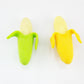 yueton?Pack of 4 Cute Funny Novelty Banana Style Pencil Eraser Rubber Stationery Kid Gift Toy