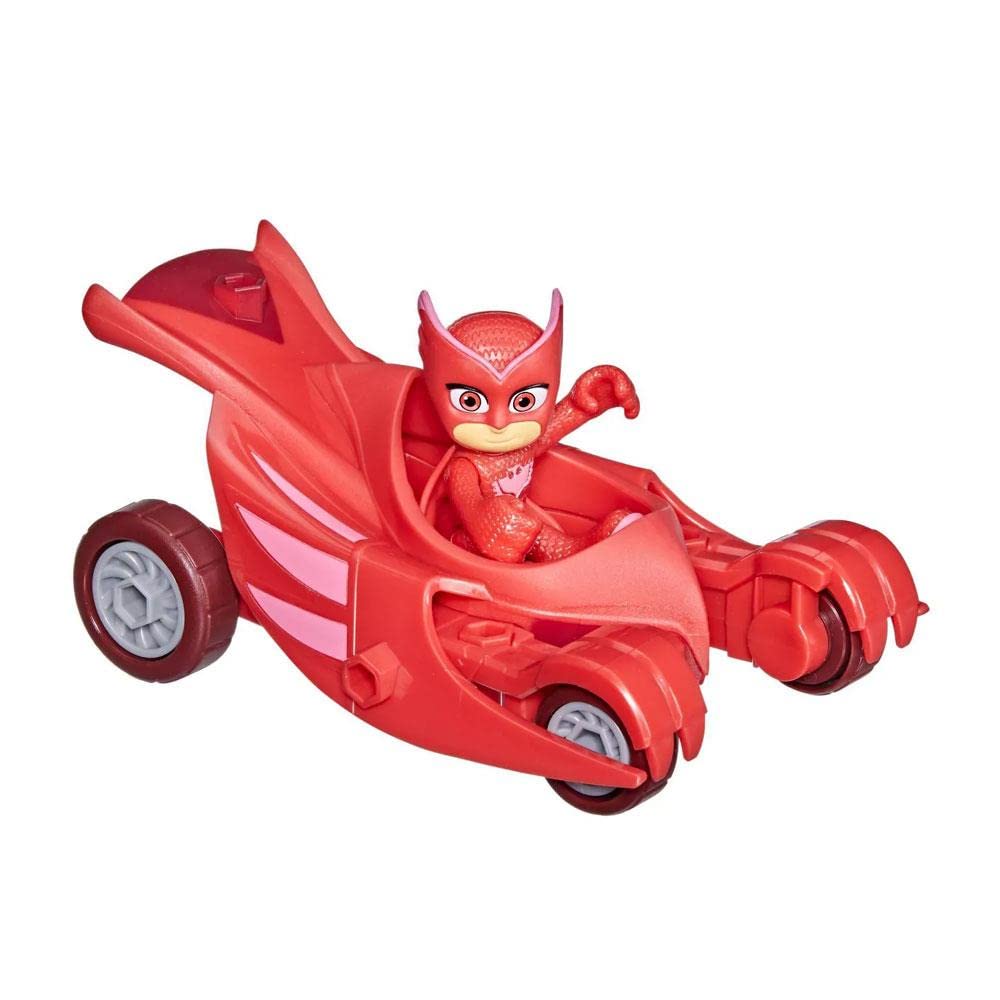 Hasbro Pj Masks Toys Owl Glider Toy Car With Owlette Action Figure, Superhero Toys, Preschool Toys, Pj Masks Toys For 3 Year Old Boys And Girls And Up