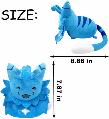Xuqiufeng Gnarpy Plush Toy - Blue Alien Cat Plush Doll, Cotton Material, Perfect Gift for Fans and Friends
