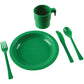 Constructive Playthings 20 pc. Indestructible Play Dishes Service for 4 Includes Place Settings of Cups, 6 1/2'' diam. Plates an