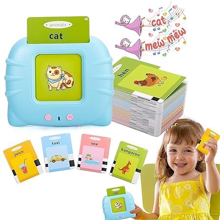 Littlemore Colorful DoubleSided Flash Cards, Interactive Learning Toys For Children, Electronic Montessori Educational Cards, D