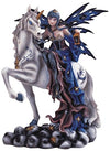 Stealstreet Ss-G-91464 Blue Fairy Riding Unicorn Collectible Figurine Decoration Statue Decor